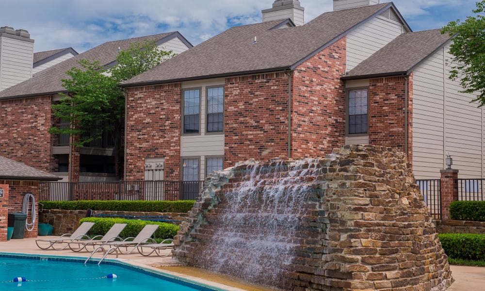 Pool at The Warrington Apartments in Oklahoma City, Oklahoma
