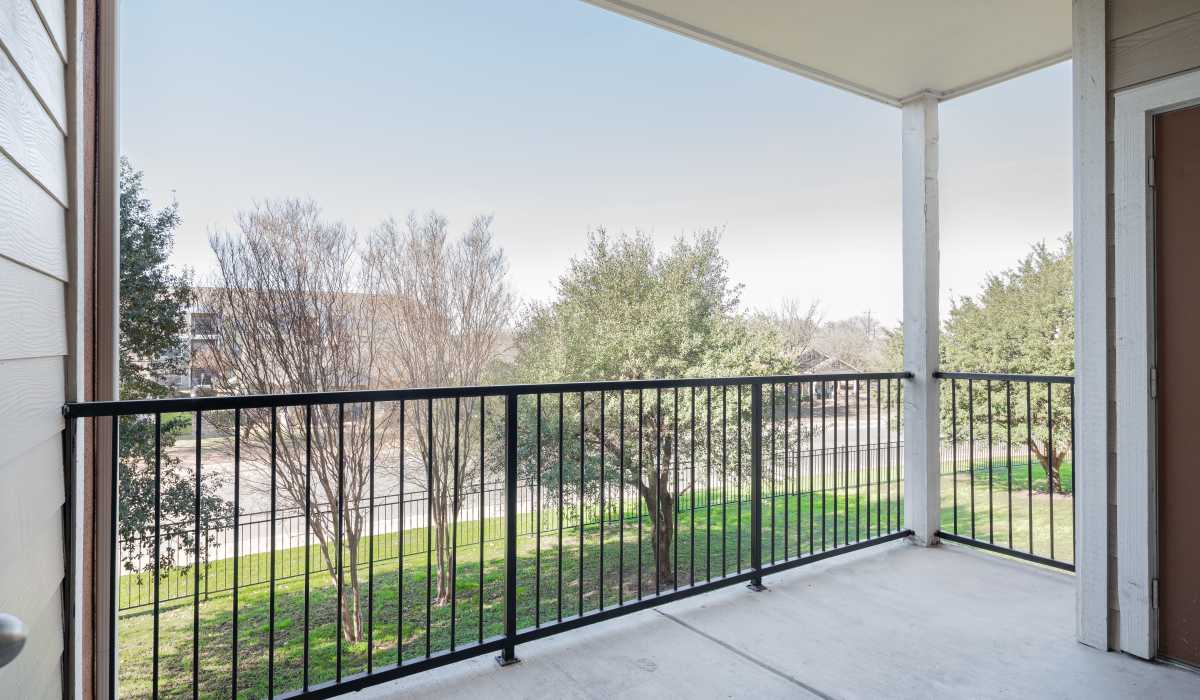large balcony with nature view