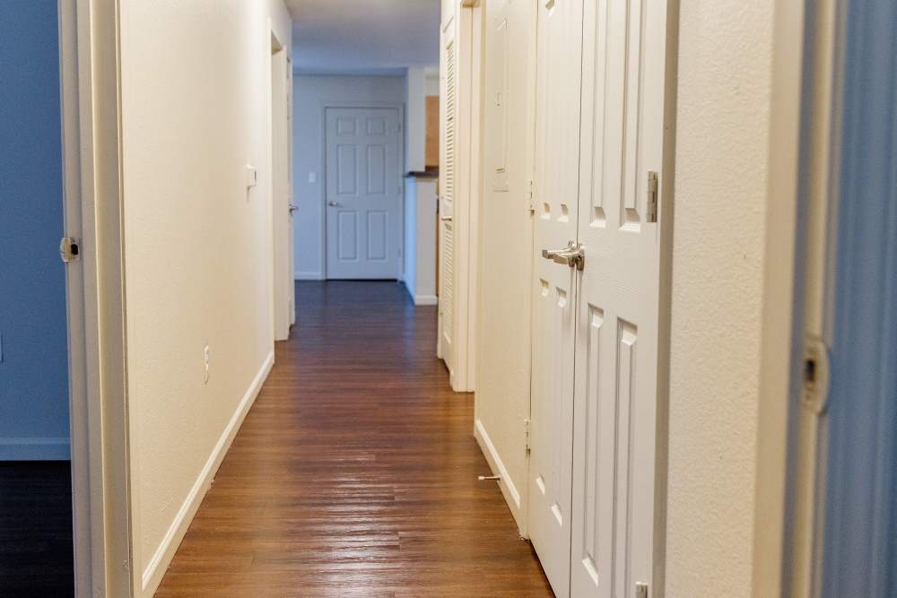 Hallway at Pheasant Run in Enid, Oklahoma.