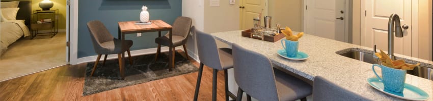 Beautiful apartment interior at Axis Berewick in Charlotte, North Carolina