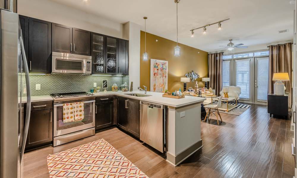 Spacious and modern kitchen at Anthem Cityline in Richardson, Texas