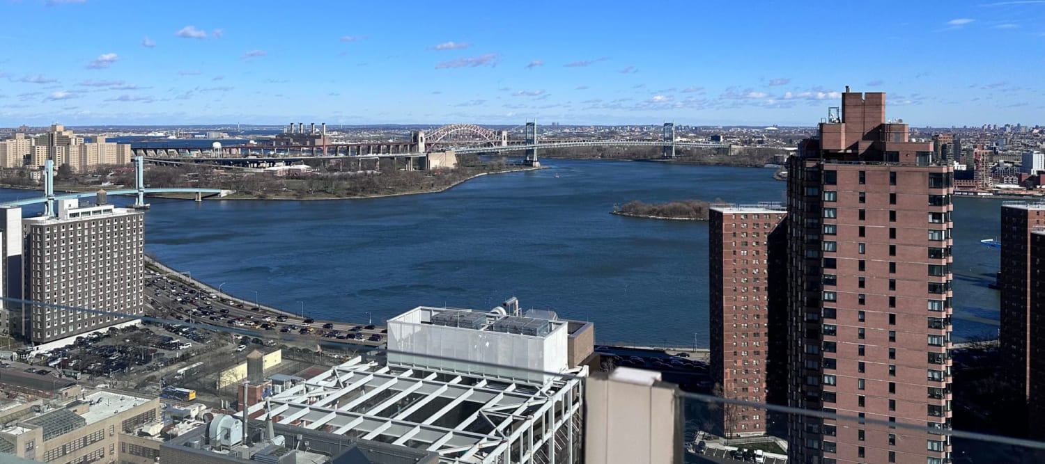 Beautiful views from the rooftop at 301 E 94th Street in New York, New York