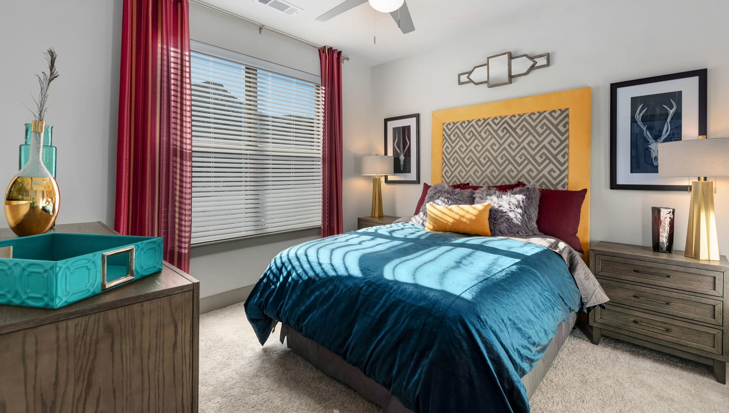 Bedroom with natural light at Rocket Pointe in Durango, Colorado