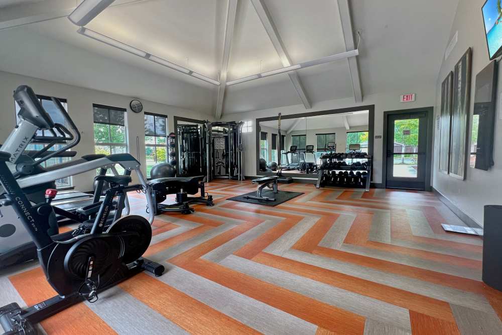 Community fitness center at Terrene at the Grove in Wilsonville, Oregon