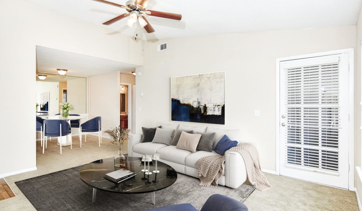 Apartment with ceiling fan at Bentley Green Apartment Homes, Jacksonville, Florida