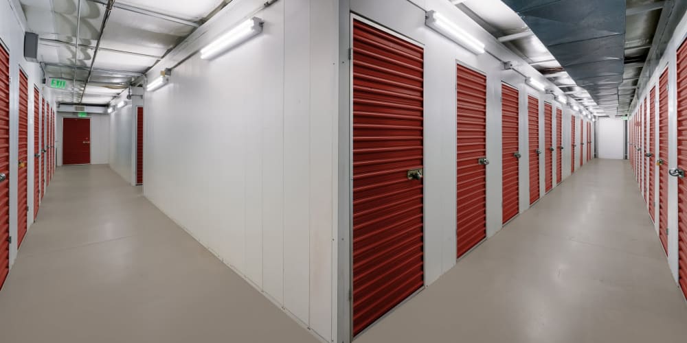 Indoor climate controlled storage units at StorQuest Economy Self Storage in Columbus, Ohio