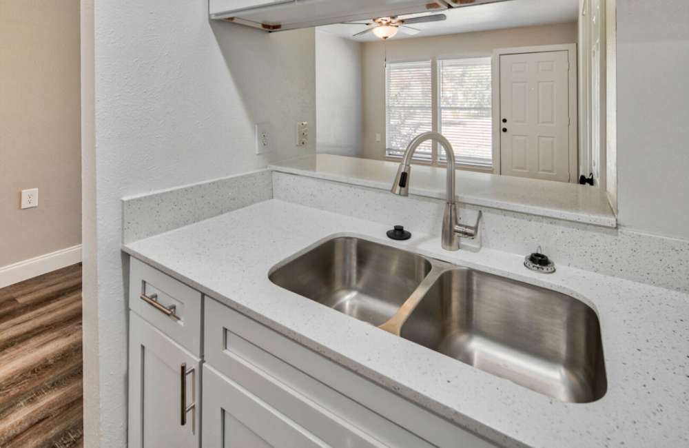 Swimming pool at King Place Apartments in Greenville, Texas