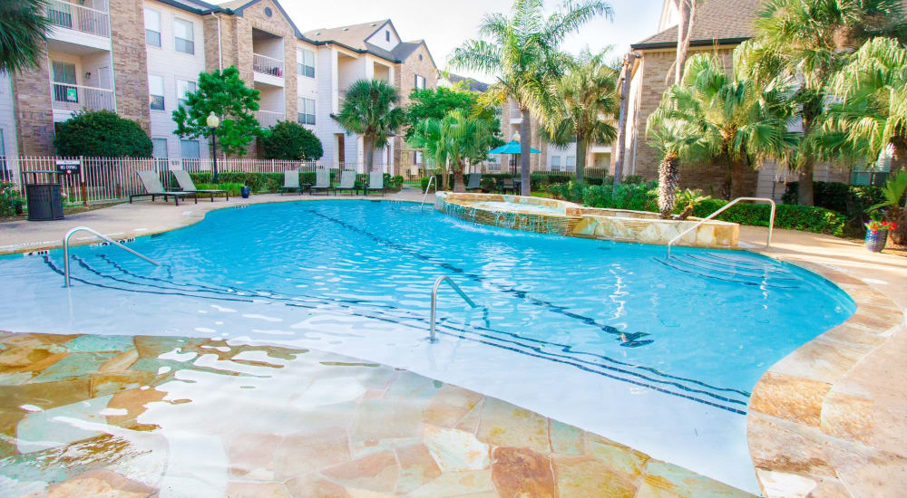 Exterior view of the pool at Veranda in Texas City, Texas