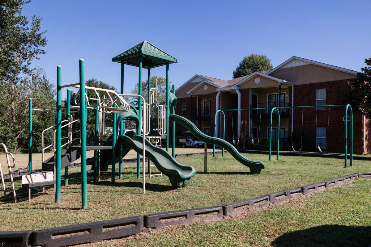 Kids play area at Annandale Park in Robertsdale, Alabama