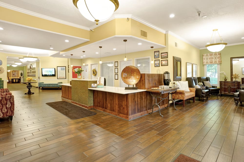 Elegant interior with hardwood floors at Cottonwood Creek in Salt Lake City, Utah