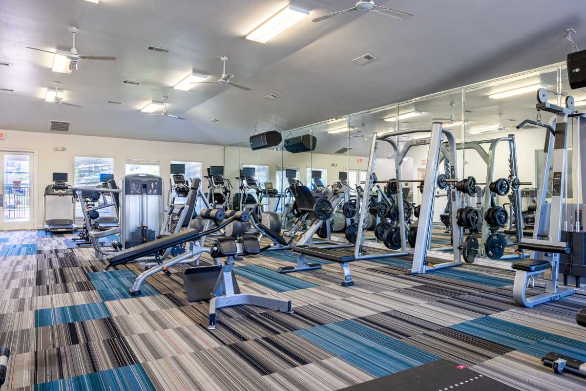 Fitness studio at Century Travesia, Austin, Texas