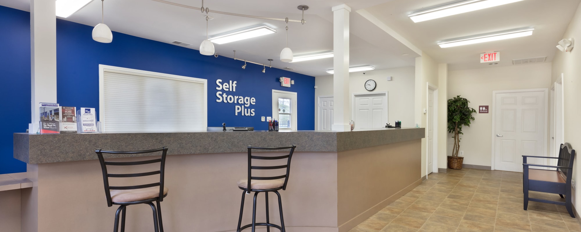 Leasing office at Self Storage Plus in Alexandria, VA