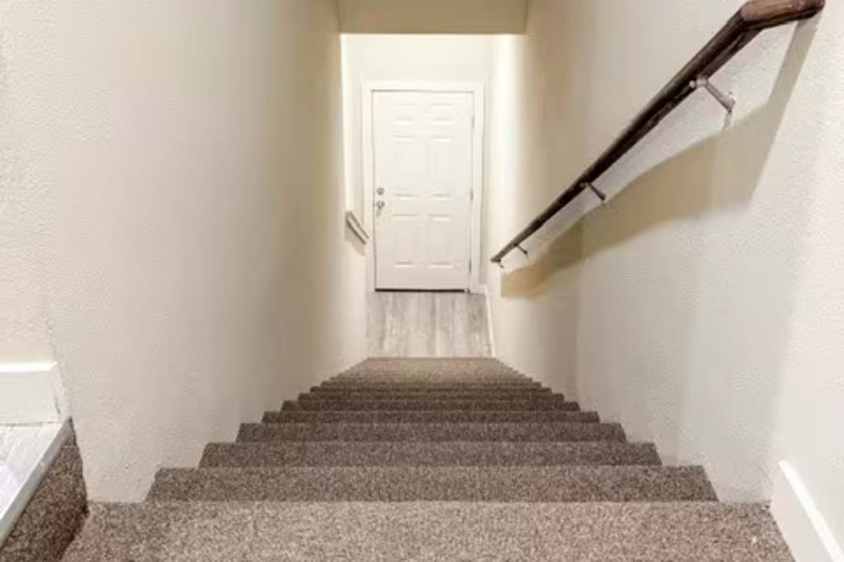 Apartment stairs at Atlas at Cabot in Cabot. AR