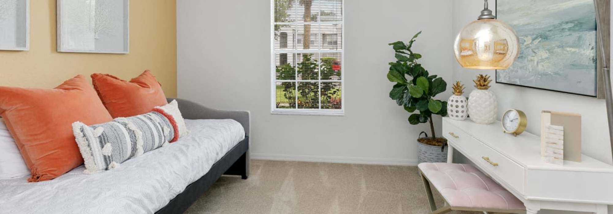 A study room at Woodmere Apartments of Venice in Venice, Florida