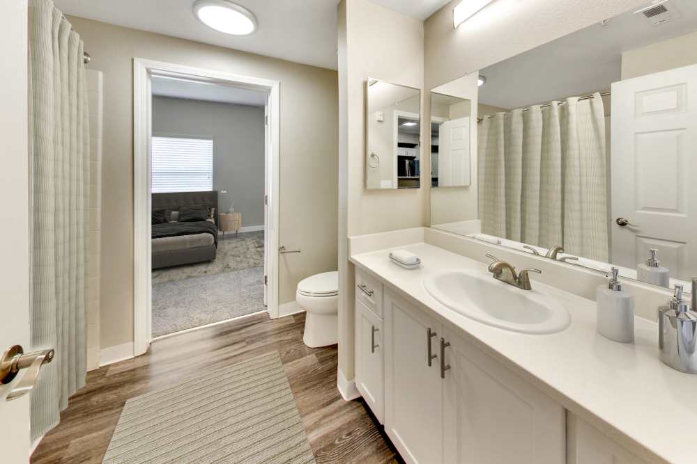 Bathroom at Avion Apartments in Rancho Cordova, California