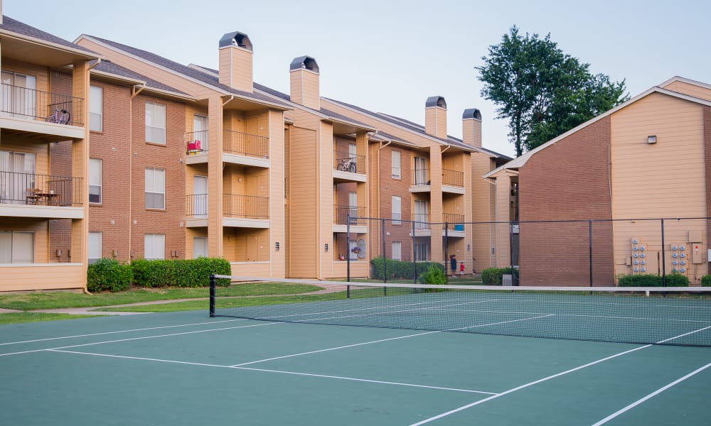 Tennis court at Windsail Apartments in Tulsa, Oklahoma