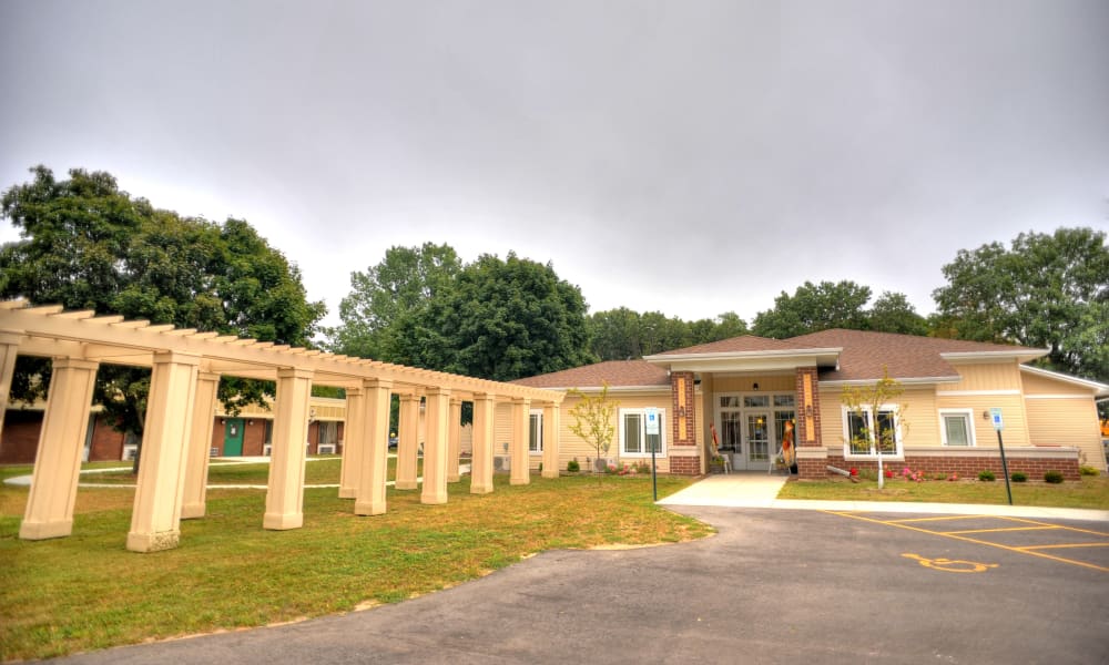 Exterior and front lawn at The Residences on Forest Lane in Montello, Wisconsin