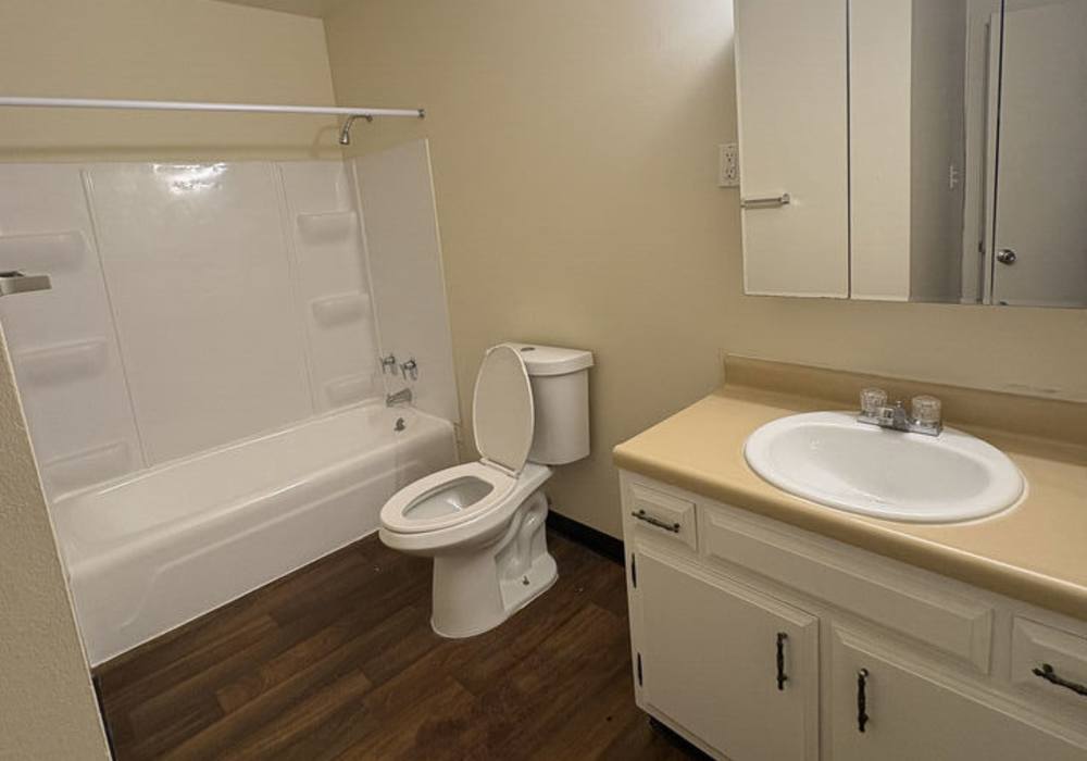 Bathroom at Mount Vernon Arms Apartments in Merrillville,Indiana