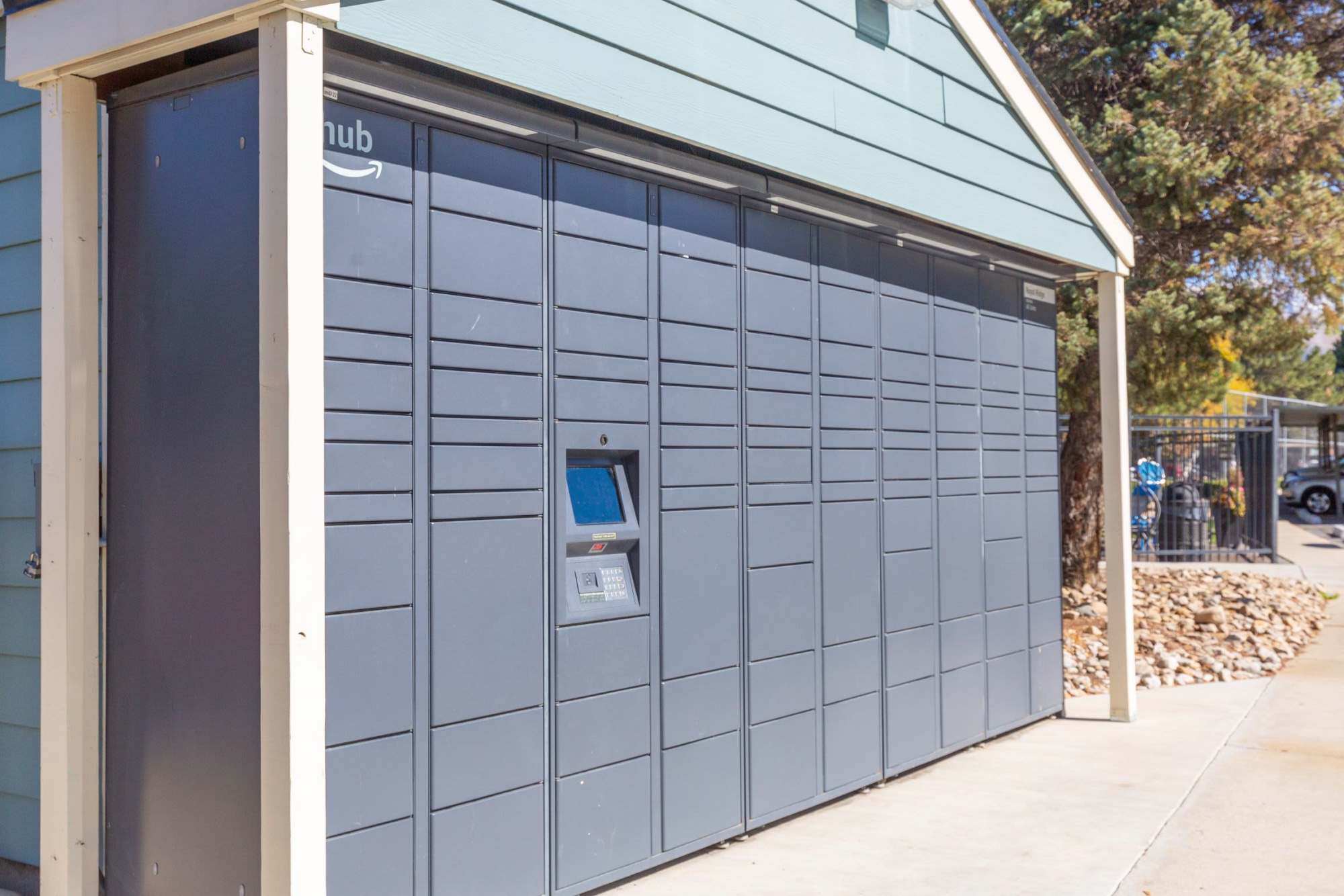 Parcel hub at Royal Ridge Apartments in Midvale, Utah