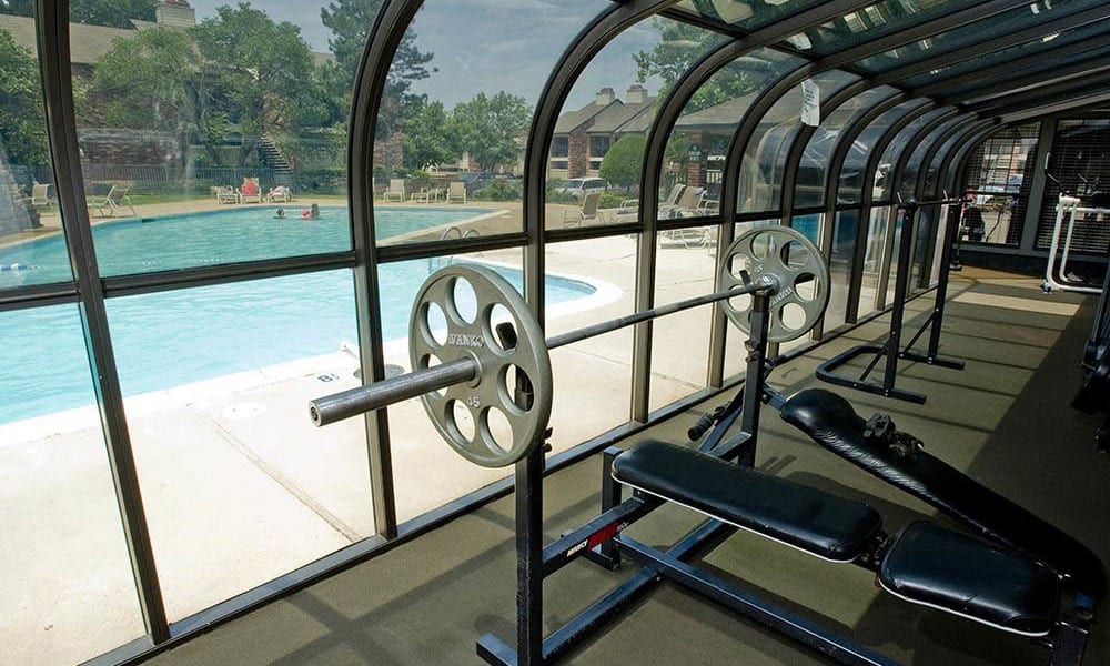 Gym at The Warrington Apartments in Oklahoma City, Oklahoma