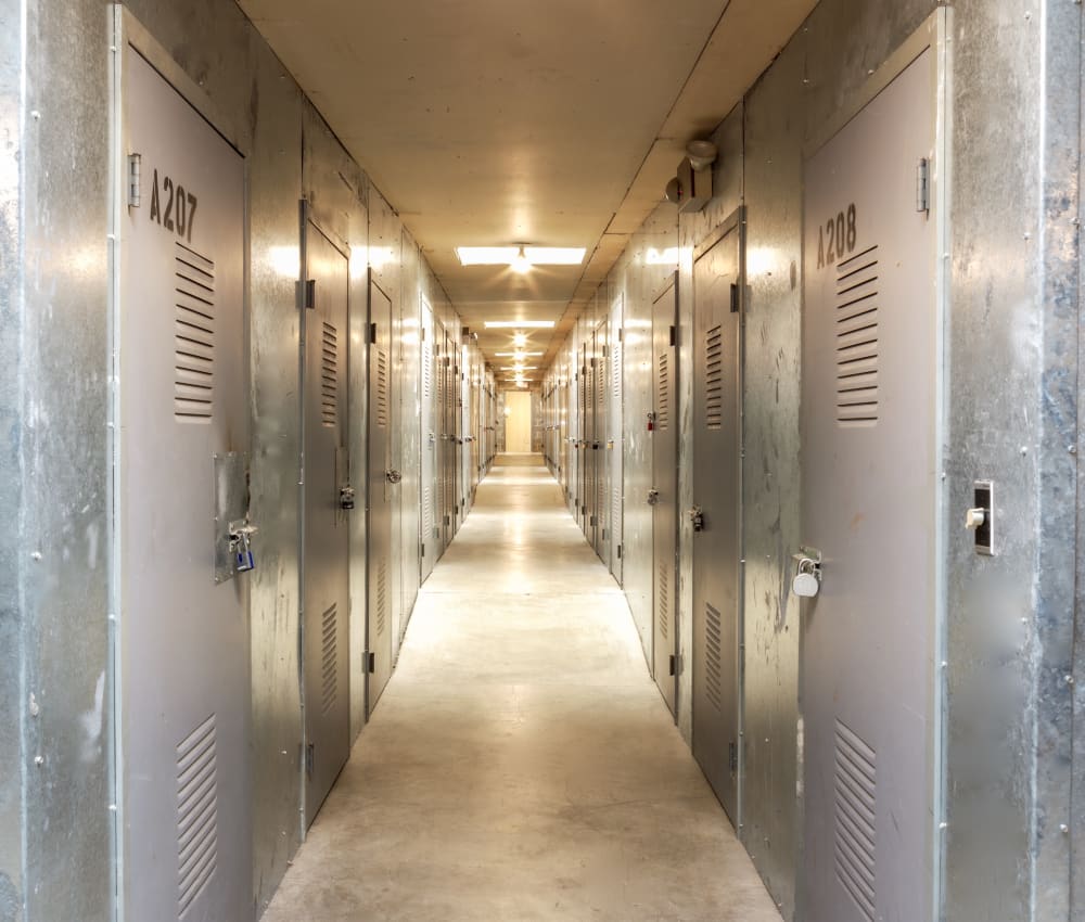 Interior units at Castle Mini Storage in Rockville, Maryland