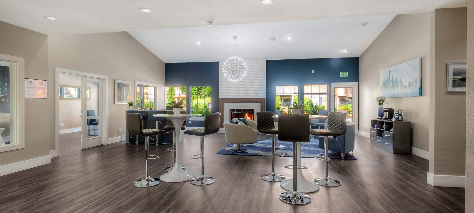 Residents at Newport Crossing Apartments in Newcastle, Washington