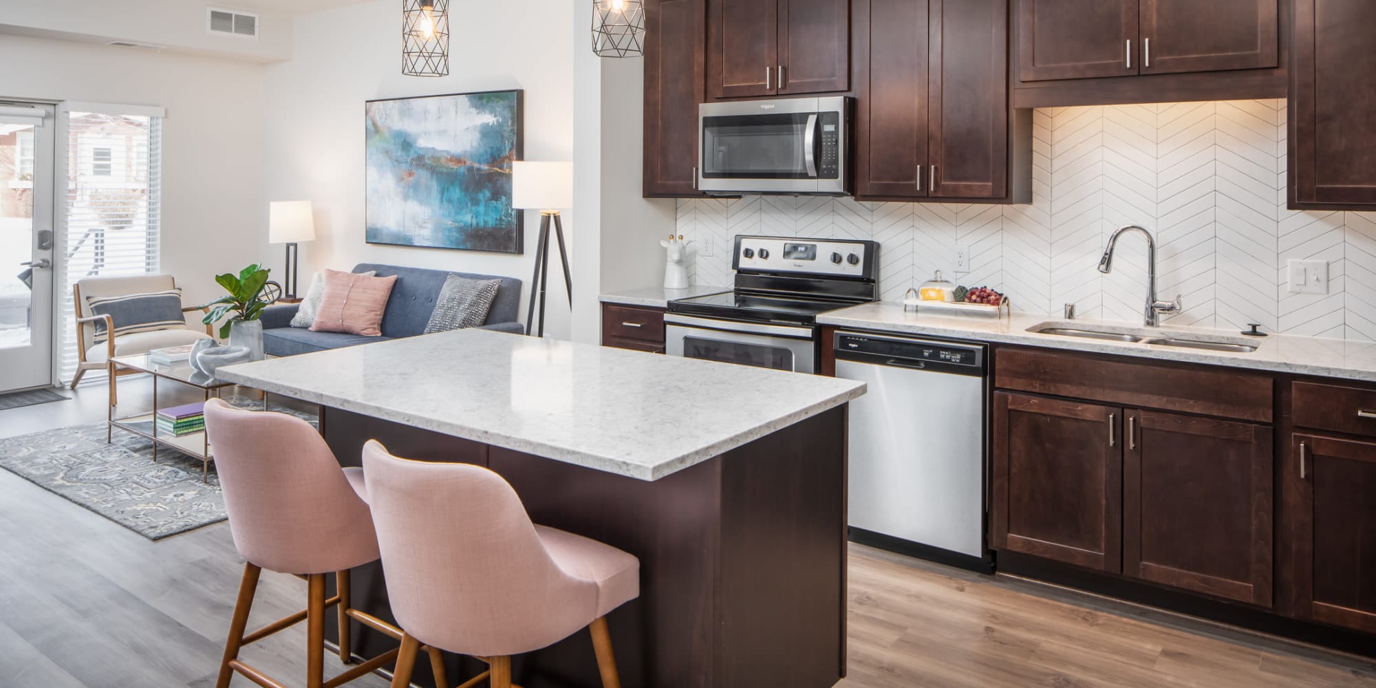 Luxury apartments at Oaks Minnehaha Longfellow in Minneapolis, Minnesota