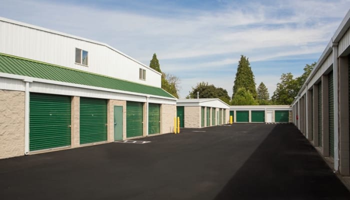 Drive-up storage units in a variety of sizes at A Storage Place in Keizer, Oregon