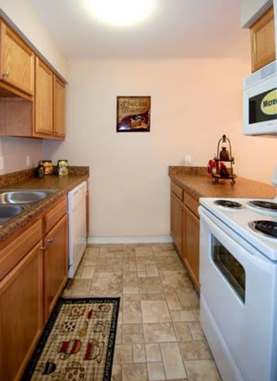 Kitchen at Summerfield Apartment Homes in Harvey