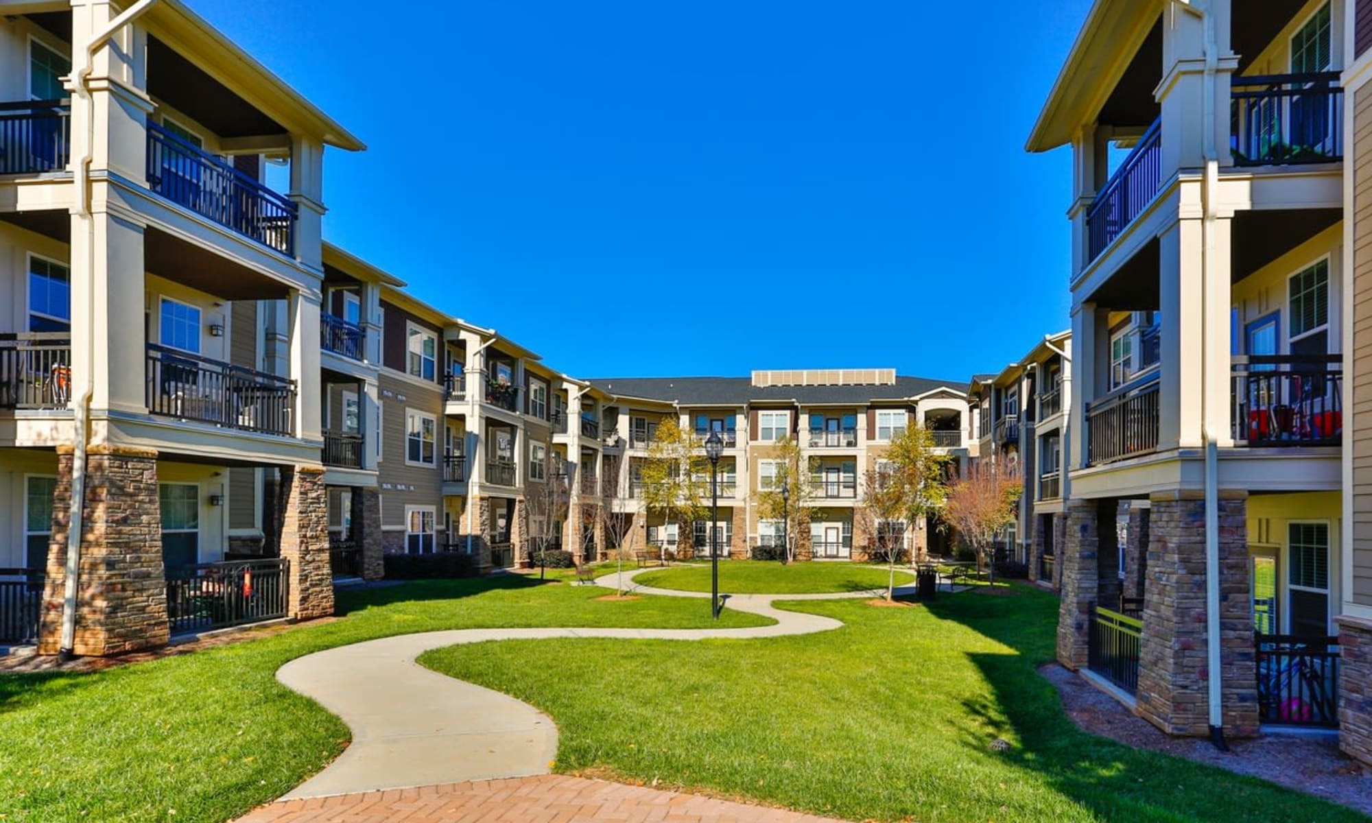 Apartments at Fountains at Mooresville Town Square in Mooresville, North Carolina
