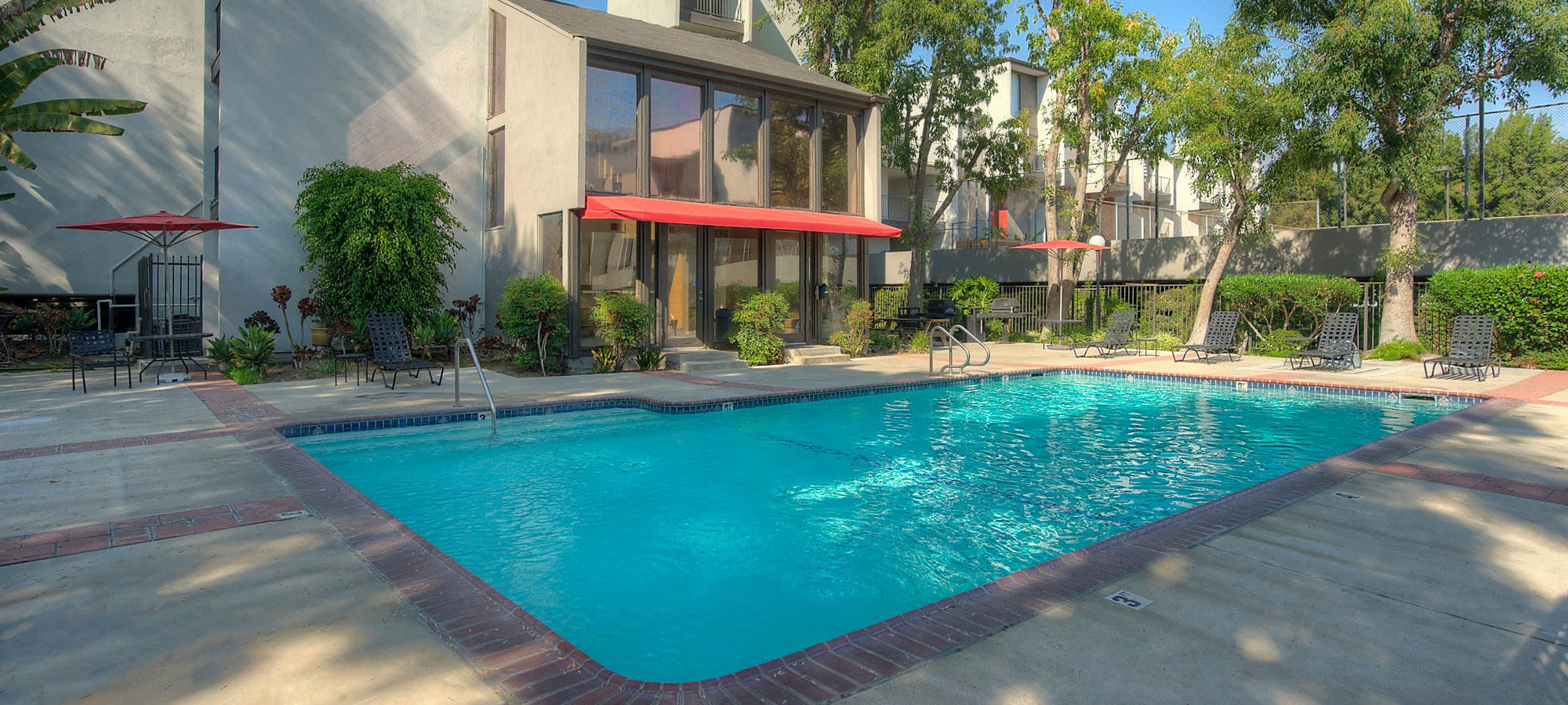 Pool at Los Feliz Village in Los Angeles, California