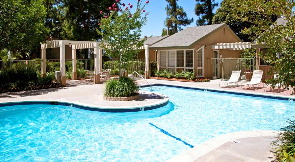 Resort-style pool at Forest Glen in Lake Forest, California