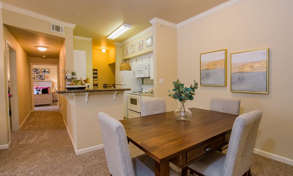 Dining room at Lexington Park Apartment Homes in North Little Rock, Arkansas