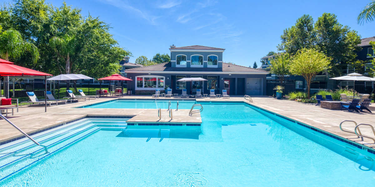 Pool at The Lofts in Sacramento, California