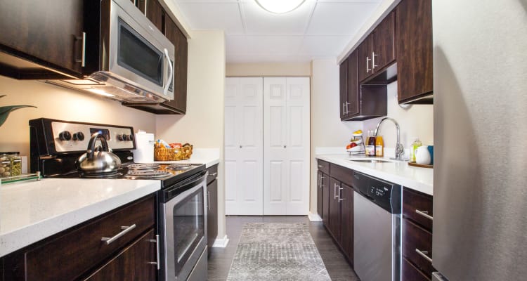 Fully-equipped kitchens at Prospect Place allow for endless culinary creations!