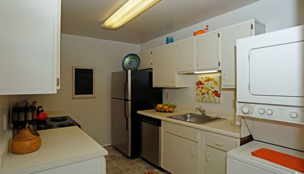 Kitchen at apartments in Virginia Beach, Virginia