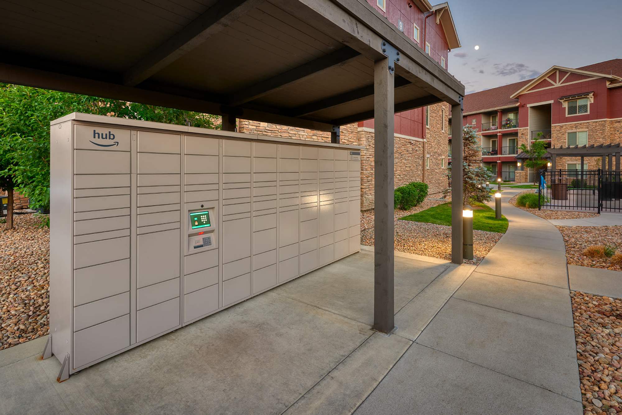24-hour package pickup at M2 Apartments in Denver, Colorado
