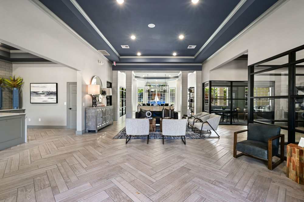 Community lounge area at Seacrest in Katy, Texas