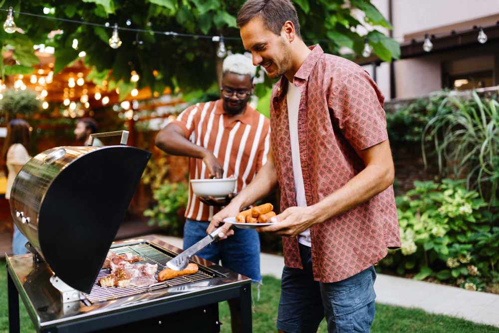 Grill area at Cape Fear Townhomes in Fayetteville, North Carolina