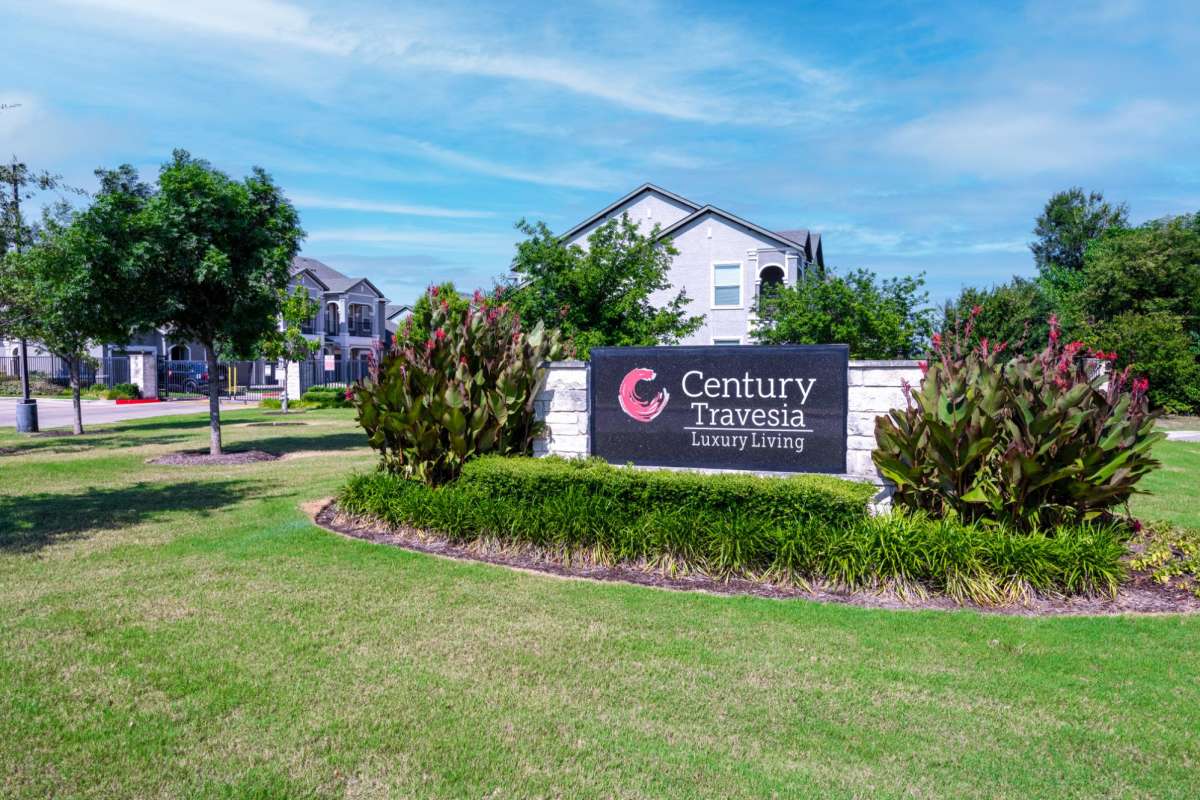 Property signage at Century Travesia in Austin, Texas