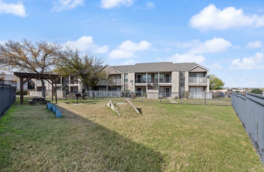 On-Site Dog Park at Derby Park Apartments in Round Rock Texas