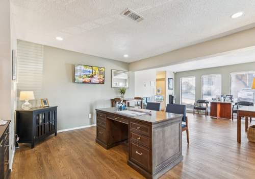 Interior of an apartment at Peters Colony in Carrollton, Texas