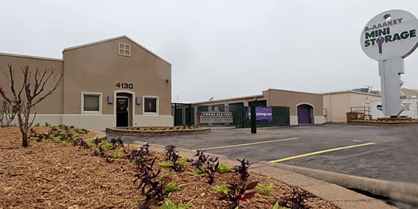 Exterior of the leasing office at A-AAAKey - 68th St. in Tulsa, Oklahoma,