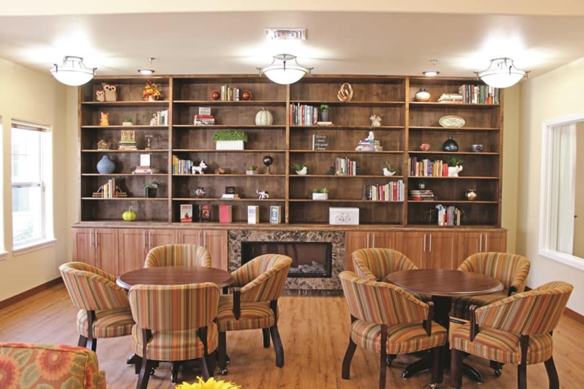 Community lounge at Mulberry Gardens Memory Care in Munroe Falls, Ohio