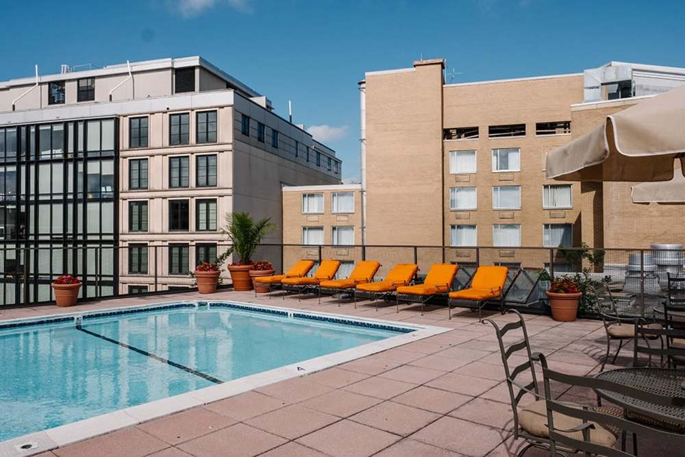 Swimming pool at The Residences at Thomas Circle in Washington, District of Columbia