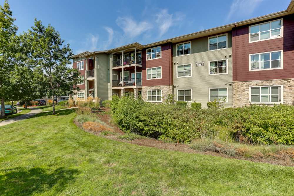Community Exterior Building View at Terrene at the Grove in Wilsonville, Oregon