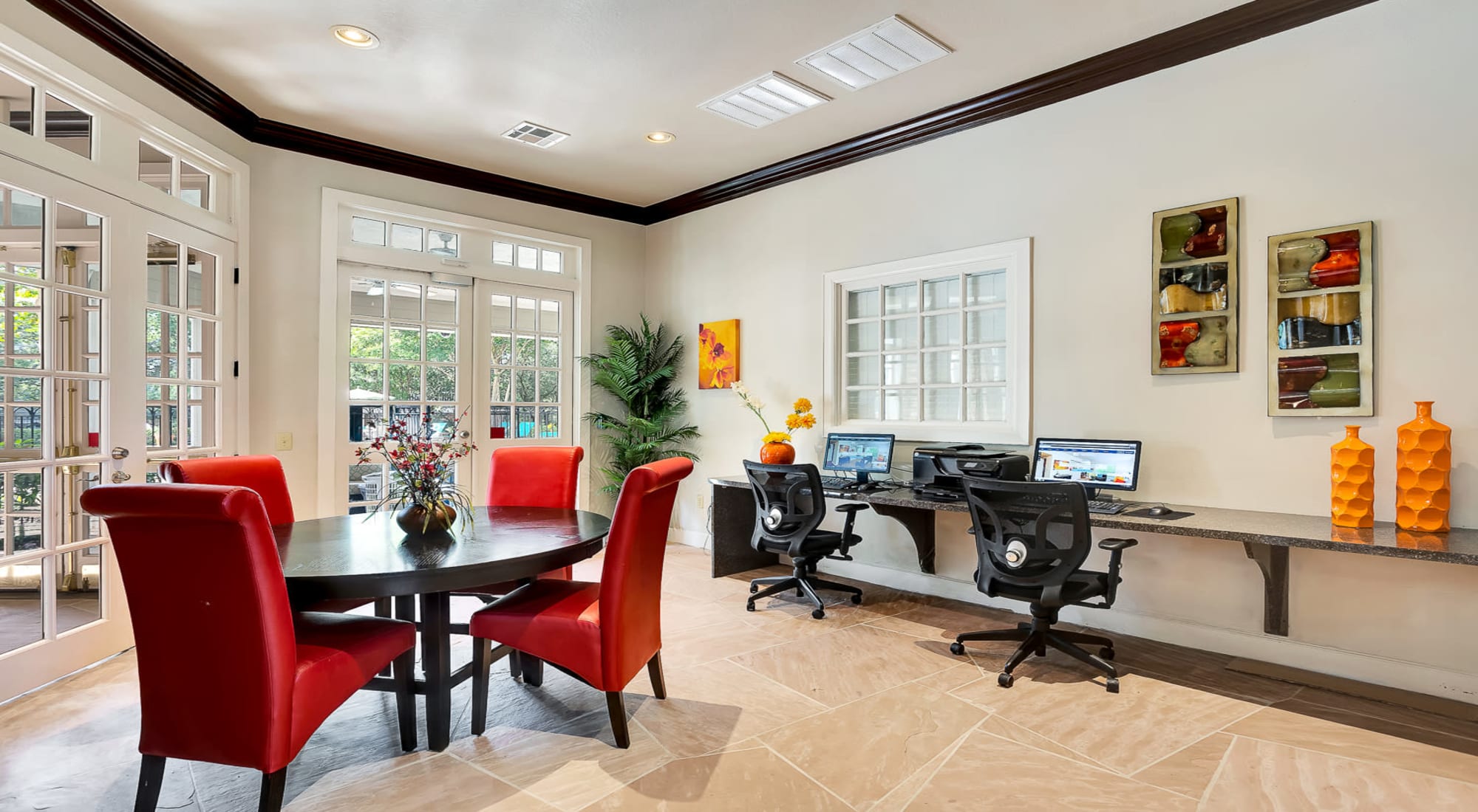 Clubhouse interior at The Lodge at Westover Hills in San Antonio, Texas