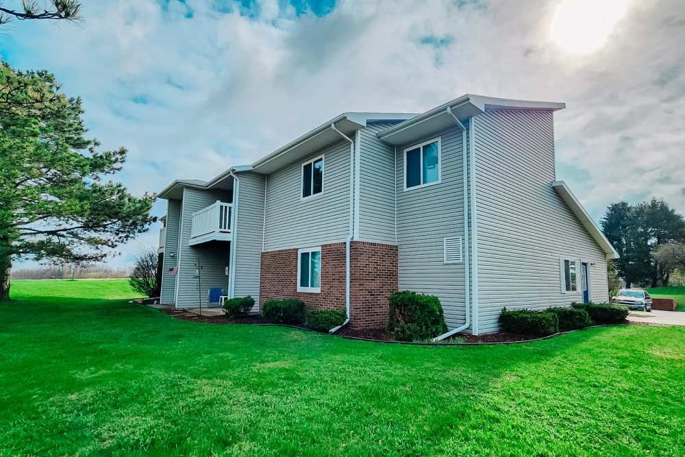 Exterior view of the building at Mayville Apartments in Mayville, Michigan