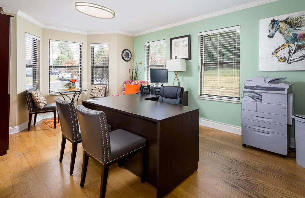 Leasing office interior at Colt's Crossing Apartments in Georgetown, Kentucky