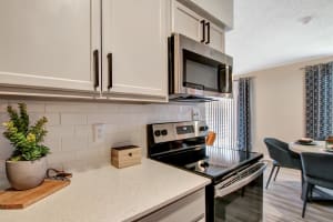 Beautiful kitchen counters at Lockhart Apartment Homes in Mesquite, Texas